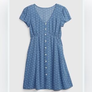 GAP Girls Polka Dot Casual V-Neck Sundress